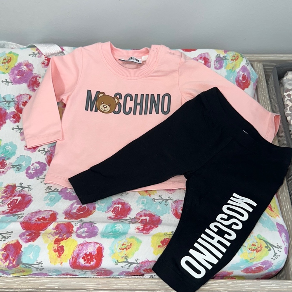 Baby Girl Moschino Outfit- long sleeve